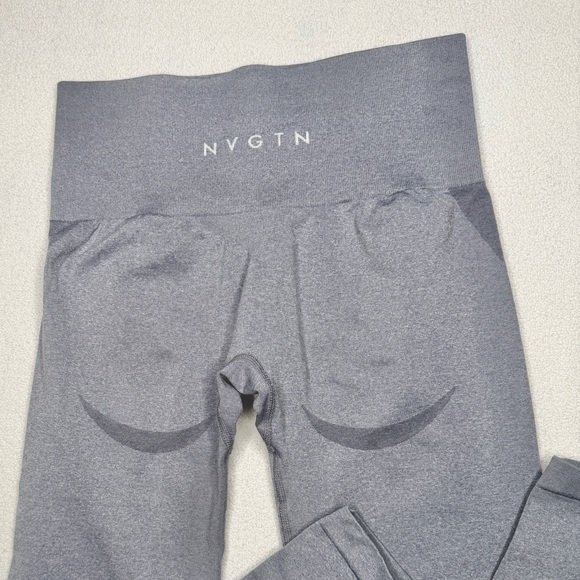 NVGTN Grey Mid Rise Contour Seamless Leggings - Picture 6 of 13